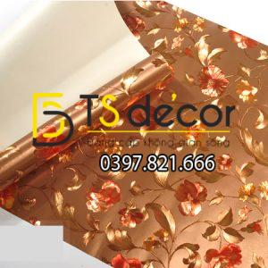 Giấy Dán Tường Hoa Ánh Kim Cho Tiệm Váy Cưới 3D203 - Ảnh 3