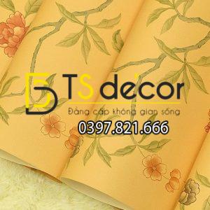 Giấy Dán Tường Họa Tiết Chim Chào Mào Trong Vườn Hoa 3D226 - Ảnh 7