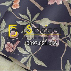 Giấy Dán Tường Họa Tiết Chim Chào Mào Trong Vườn Hoa 3D226 - Ảnh 6