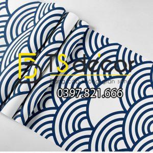 Giấy Dán Tường Phong Cách Nhật Bản Sóng Biển 3D214 - Ảnh 6