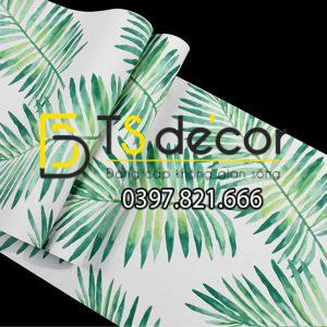 Giấy Dán Tường Lá Vạn Tuế Tài Vận Hạnh Phúc 3D209 - Ảnh 4