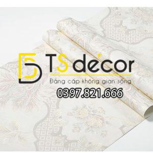 Giấy dán tường cổ điển hoa dập nổi 3D295 - Ảnh 3