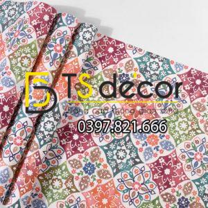 Giấy Dán Tường Giả Gạch Bông Kiểu Bohemiang 3D267 - Ảnh 4