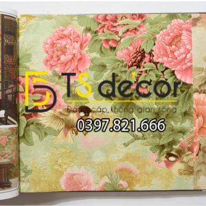 Giấy dán tường hoa hồng lớn 3D291 - Ảnh 3