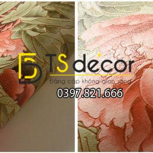 Giấy dán tường hoa hồng lớn 3D291 - Ảnh 4