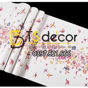 Giấy Dán Tường Họa Tiết Chim Hút Mật Hoa 3D259 - Ảnh 4