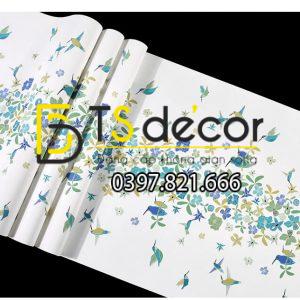 Giấy Dán Tường Họa Tiết Chim Hút Mật Hoa 3D259 - Ảnh 3