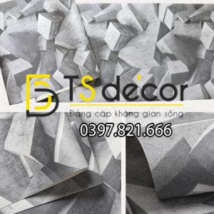 Giấy dán tường họa tiết khối đá 3 chiều 3D306 - Ảnh 4