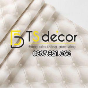 Giấy dán tường kiểu bọc da sofa Chesterfield 3D284 - Ảnh 7