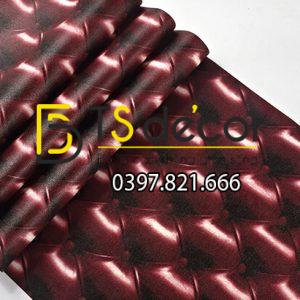 Giấy dán tường kiểu bọc da sofa Chesterfield 3D284 - Ảnh 8