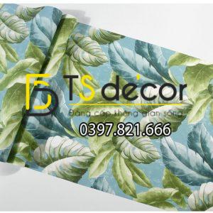 Giấy Dán Tường Lá Khoai Môn 3D258 - Ảnh 4