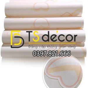 Giấy dán tường trái tim lãng mạn 3D286 - Ảnh 5