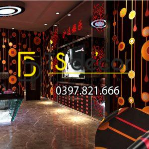 Giấy Dán Tường Phòng Hát Karaoke Họa Tiết Ngọc Rơi 3D051 - Ảnh 8