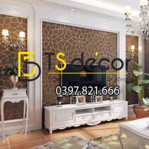 Giấy Dán Tường Hoa Cúc Dập Nổi Cashmere 3D161 - Ảnh 2