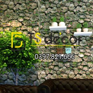 Giấy Dán Tường Retro Giả Đá Rêu 3D082 - Ảnh 8