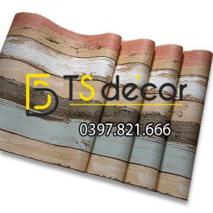 Giấy Dán Tường Giả Gỗ Phong Cách Retro Cổ Điển 3D074 - Ảnh 5