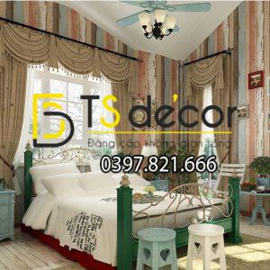 Giấy Dán Tường Giả Gỗ Phong Cách Retro Cổ Điển 3D074 - Ảnh 4