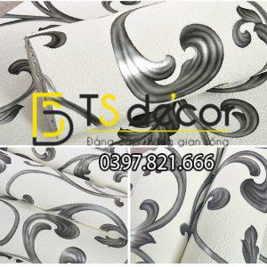 Giấy Dán Tường Lá Sen Móc Hoa 3D150 - Ảnh 4
