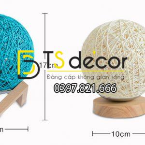 Đèn Tròn Cầu Mây Phát Sáng 360 Độ Lãng Mạn DPS2 - Ảnh 5