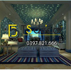Giấy Dán Tường Dạ Quang Phát Sáng Độc Đáo 3D170 - Ảnh 3