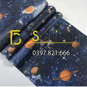 Giấy Dán Tường Dải Ngân Hà 3D110 – Văn phòng quán bar phòng cho bé - Ảnh 6