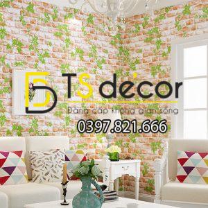 Giấy Dán Tường Dây Leo Cuốn Gạch 3D121 - Ảnh 3