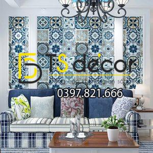 Giấy Dán Tường Giả Gạch Men Phong Cách Bohemian 3D180 - Ảnh 3