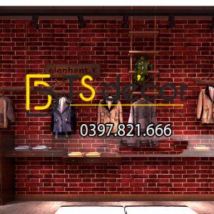 Giấy Dán Tường Giả Gạch Retro Vintage 3D098 - Ảnh 3