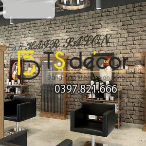Giấy Dán Tường Giả Gạch Cho Salon Tóc 3D094 - Ảnh 2