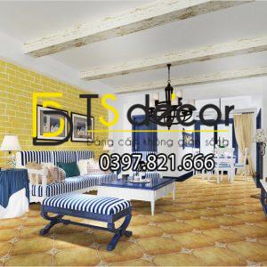 Giấy Dán Tường Giả Gạch Vàng Độc Nhất Vô Nhị 3D140 - Ảnh 7