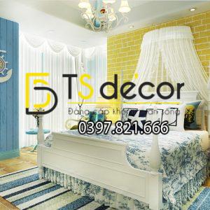 Giấy Dán Tường Giả Gạch Vàng Độc Nhất Vô Nhị 3D140 - Ảnh 4