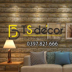 Giấy Dán Tường Giả Gỗ Cháy Độc Đáo 3D228 - Ảnh 4