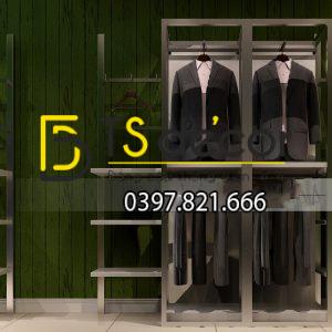 Giấy Dán Tường Giả Gỗ Xanh Lục Cho Shop Quần Áo 3D181 - Ảnh 2