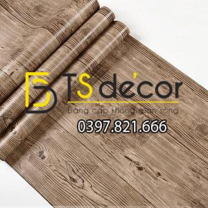 Giấy Dán Tường Giả Gỗ Xám Nâu 3D202 - Ảnh 7