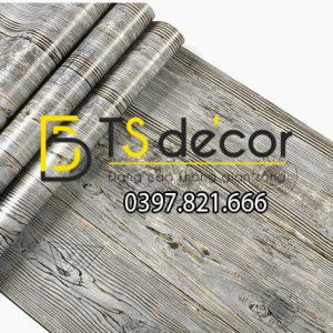 Giấy Dán Tường Giả Gỗ Xám Nâu 3D202 - Ảnh 9