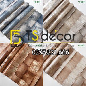 Giấy Dán Tường Giả Gỗ Xếp Lớp 3D115 - Ảnh 2