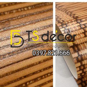 Giấy Dán Tường Giả Mành Tre Xưa 3D162 - Ảnh 6