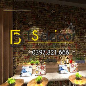 Giấy Dán Tường Kiểu Graffiti Hip Hop Cho Tiệm Net, Quán Cafe 3D168 - Ảnh 7