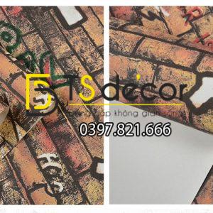 Giấy Dán Tường Kiểu Graffiti Hip Hop Cho Tiệm Net, Quán Cafe 3D168 - Ảnh 4