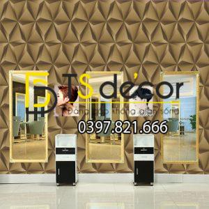 Giấy Dán Tường Hình Học Tam Giác 3D Cho Nhà Hàng Quán Bar 3D128 - Ảnh 6