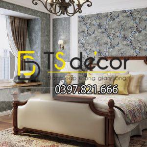 Giấy Dán Tường Hoa Cổ Phong Cách Retro 3D090 - Ảnh 2
