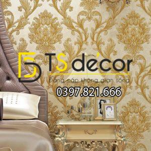 Giấy Dán Tường Hoa Cổ Điển Dập Nổi 3D212 - Ảnh 2