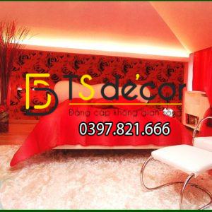 Giấy Dán Tường Hoa Hồng Cho Phòng Cưới 3D232 - Ảnh 2