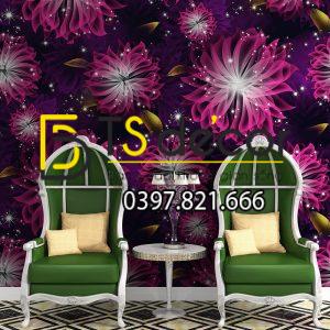 Giấy Dán Tường Hoa Khổ Lớn Cho Spa 3D249 - Ảnh 4