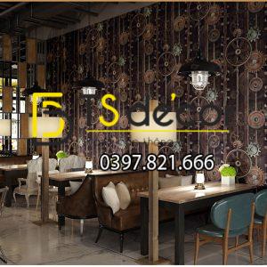Giấy Dán Tường Họa Tiết Bánh Răng 3D218 - Ảnh 2