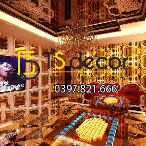 Giấy Dán Tường Họa Tiết Bong Bóng Nước Cho Quán Karaoke 3D185 - Ảnh 2