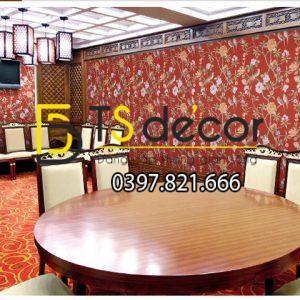 Giấy Dán Tường Họa Tiết Chim Chào Mào Trong Vườn Hoa 3D226 - Ảnh 4