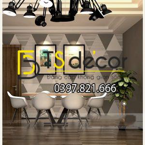 Giấy Dán Tường Họa Tiết Hình Học Tam Giác 3D091 - Ảnh 3