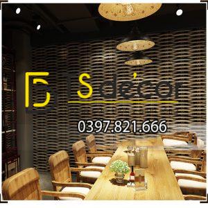 Giấy Dán Tường Họa Tiết Tre Đan Lát 3D163 - Ảnh 2
