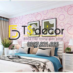 Giấy Dán Tường Họa Tiết Vòng Tròn 3D Dập Nổi 3D124 - Ảnh 4